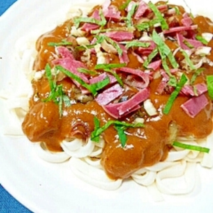 焼きなすで☆香味とろみカレーうどん♪